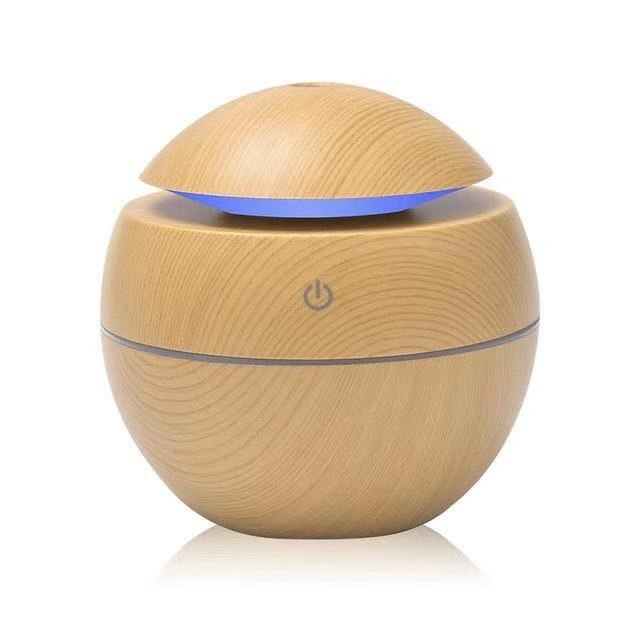 Difusor de Aromas y Humidificador Silencioso Ultrasónico de Plástico ABS con Luz LED para Dormitorio
