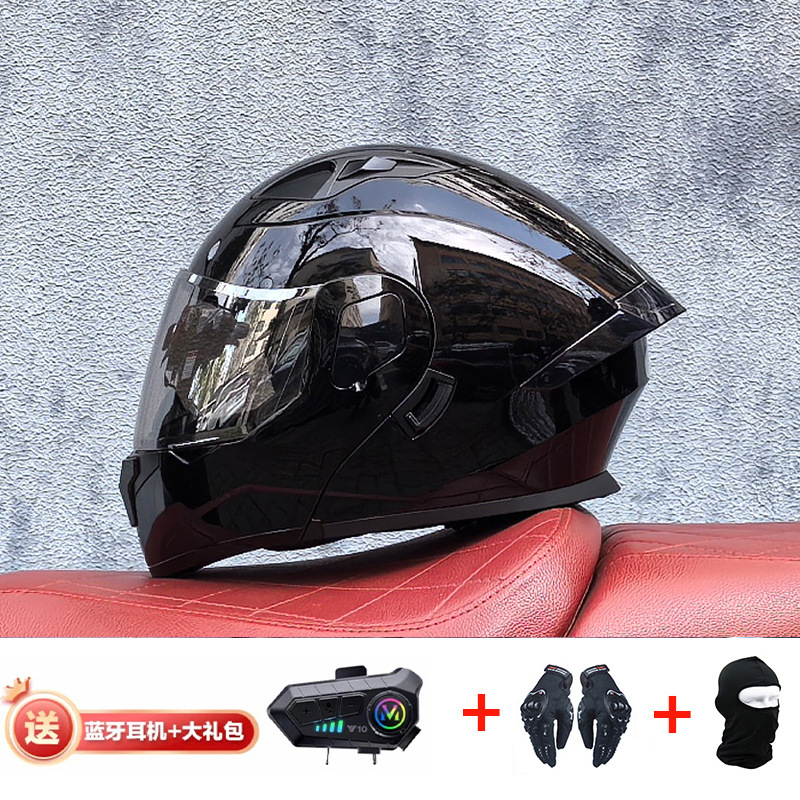 Negro brillante con Aurora Silver Y10 Bluetooth