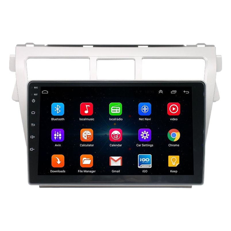 Aplicable a la imagen toda junta de Bluetooth de la navegación GPS de Android del coche de Toyota 08-13 WeiChi que invierte