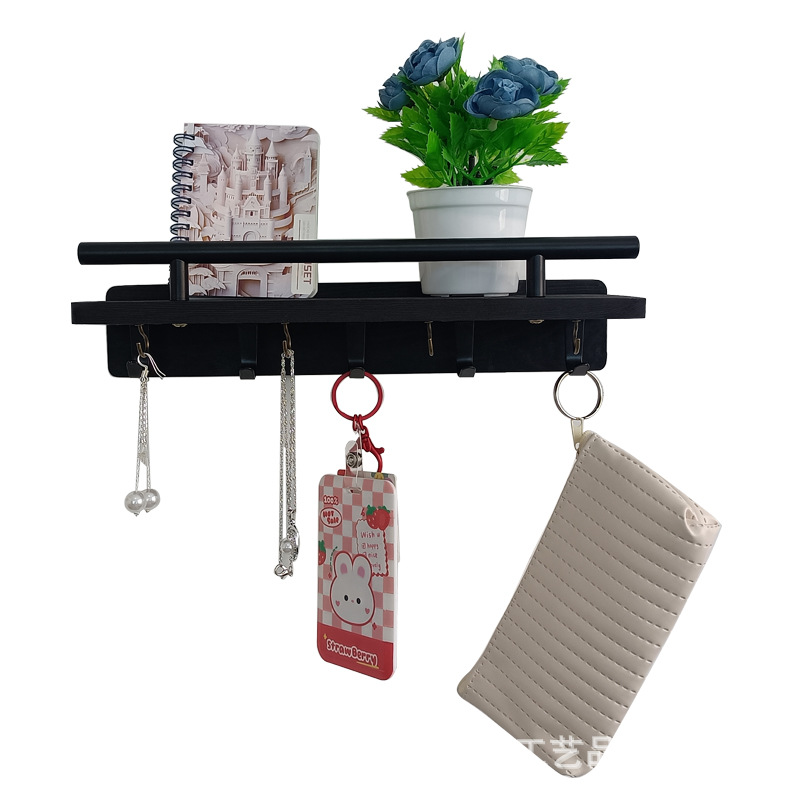 Amazon sala de estar colgante de madera pared colgante de pared estante de almacenamiento colgante de llaves de puerta de entrada marco de madera