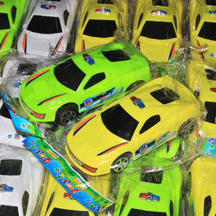 New children's toy car bag sliding racing plastic car model stall department store 2 yuan toy wholesale