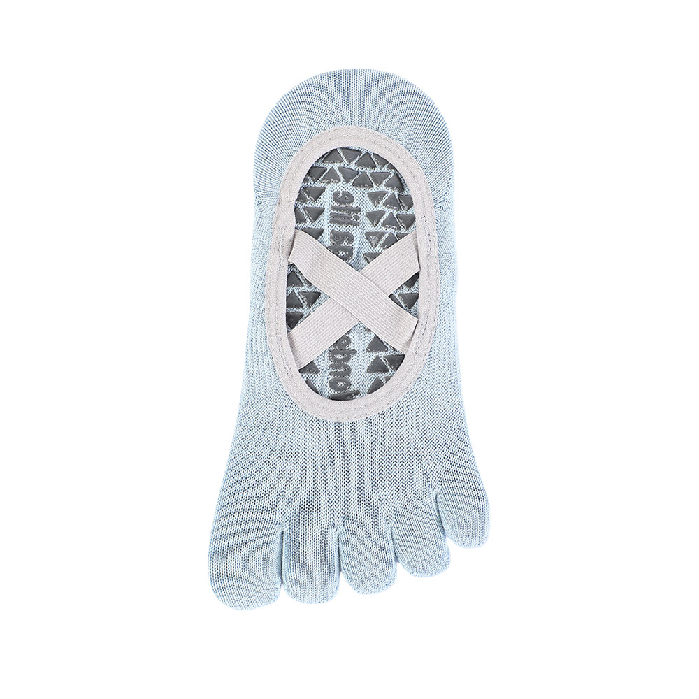 Calcetines con tiras en los dedos-azul