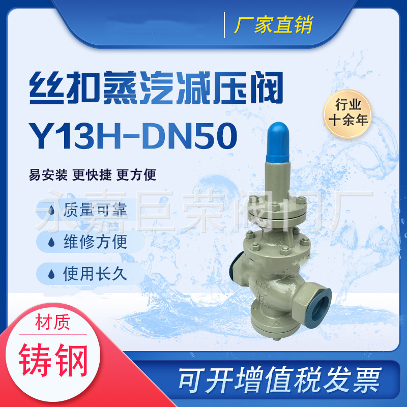 南高阀门 Y13H 高压蒸汽减压阀 单向流动 合金钢铸钢材质