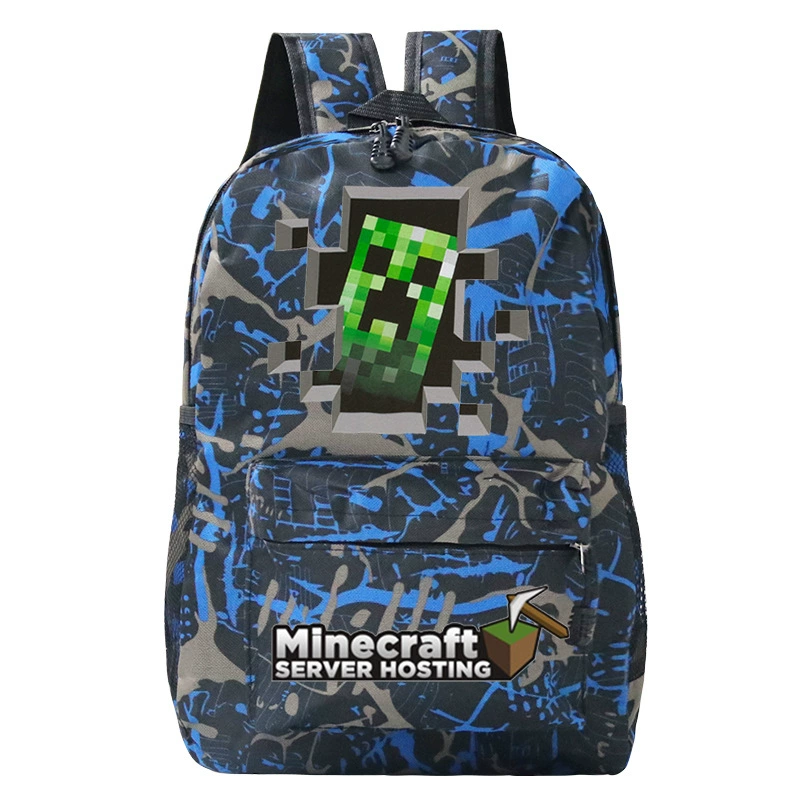 Детский рюкзак-плечевая сумка (Minecraft), принтая школьная сумка, один размер, легкий 0.311 кг