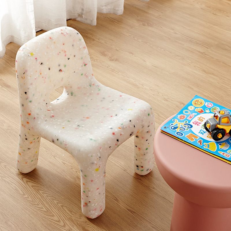 Fashion Internet Celebrity Children's Back Chair Household Non-slip Chair Household Plastic Stool Kindergarten Baby Stool