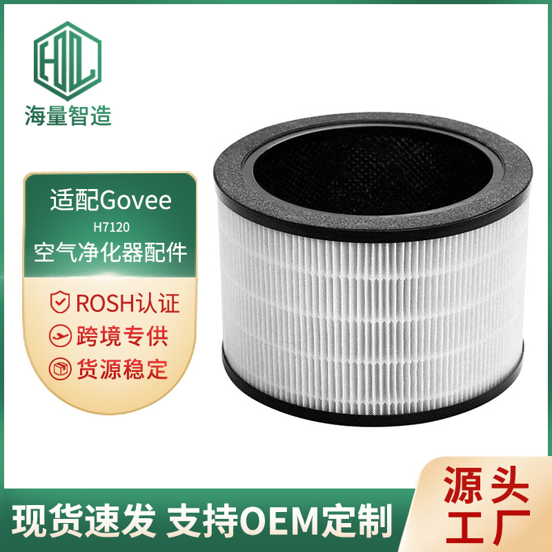 适配Govee H7120 空气净化器滤网滤芯过滤网海帕配件耗材活性炭