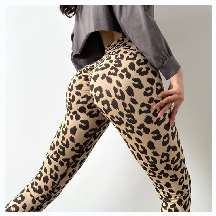 Women's Streetwear Leopard Polyester Active Bottoms Leggings display picture 11