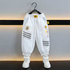 小黃鴨童裝男童防蚊褲夏季薄款褲子兒童運動束腳褲寶寶夏裝休閒褲