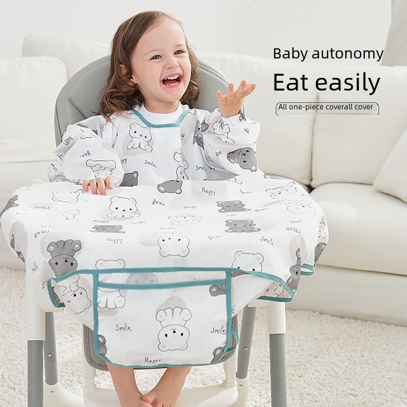 Waterproof children's bib for food