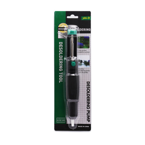 366D powerful manual double-ring extended soldering pump with sponge cover and soft handle to enlarge the powerful soldering device and soldering gun