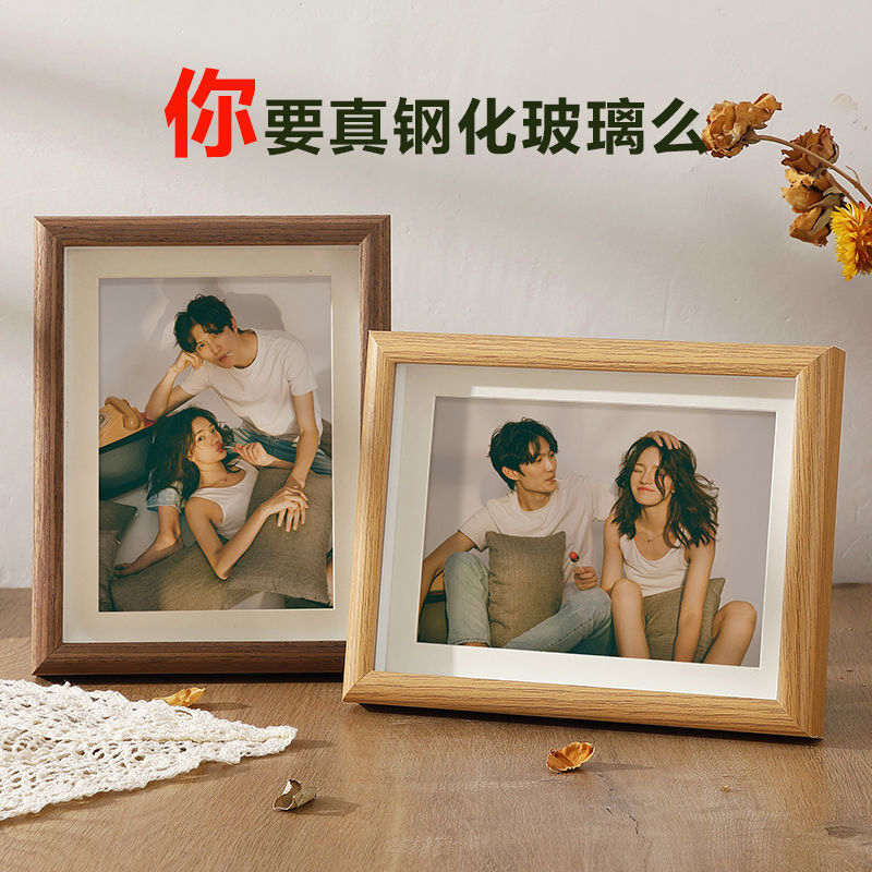 Three-Dimensional Photo Frame Table, Washed Photos Made into Ornaments, Printed and Developed Wooden Picture Frame DIY Hollow Photo Album Cross-Border