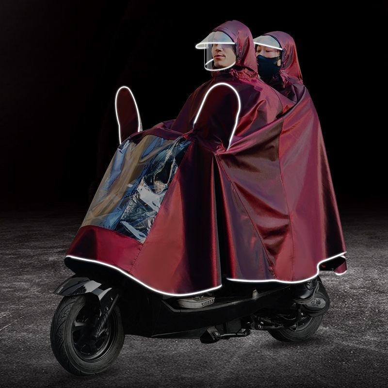 Extra-large and extra-long raincoat for electric bikes and motorcycles, unisex, waterproof and rainproof, for adults riding motorcycles, in stock at the factory Extra-large and extra-long raincoat for electric bikes and motorcycles, unisex, waterproof and rainproof, for adults riding motorcycles, in stock at the factory