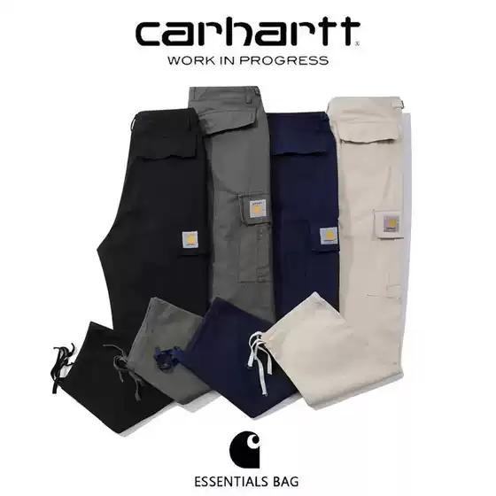 Carhart Overalls Couple's Vintage Multi-Pocket Casual Loose Men's and Women's Straight Leg Trousers