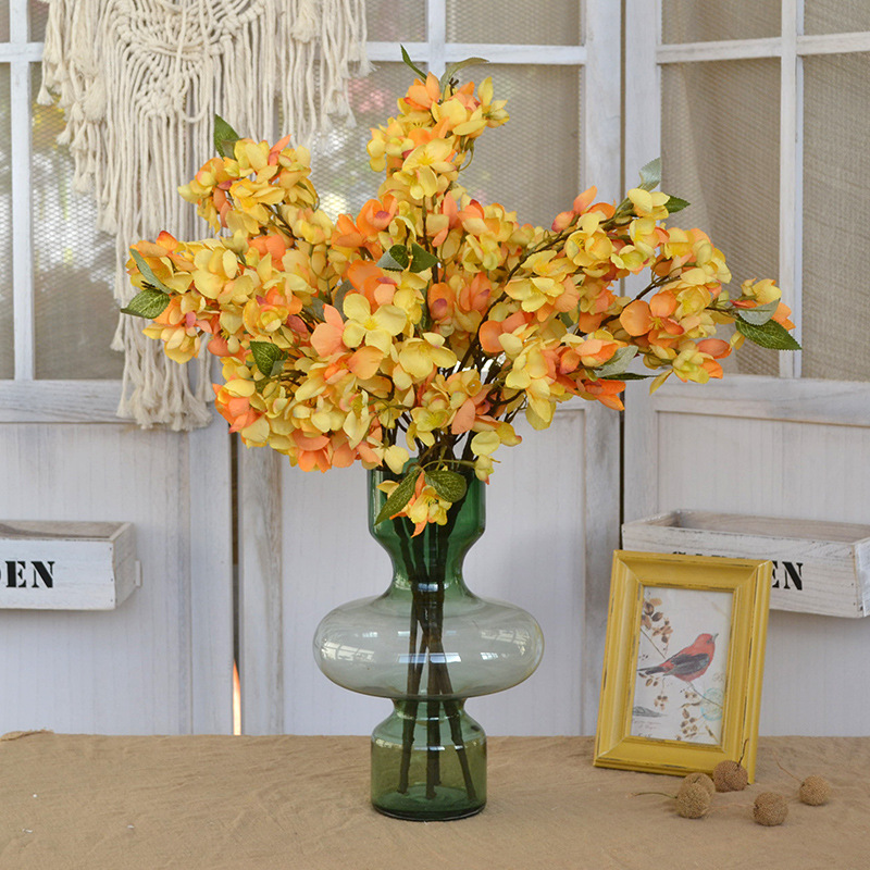flores artificiales, flores falsas, flores de seda, pinturas al óleo retro, lirio de los valles, arte floral decorativo, paisajismo para bodas en el hogar_voghion.com