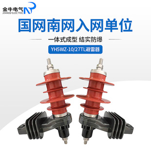 Factory Supply YH5WZ-10/27TL Disengagement Device Zinc Oxide Arrester 6KV Composite Jacket Arrester