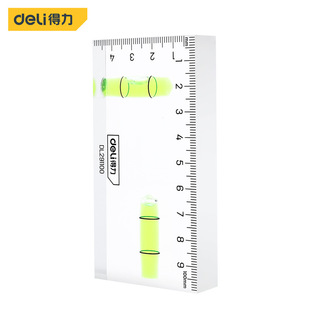 Deli Tools DL291100 Level 100mm Transparent Acrylic Level Level Mini Portable
