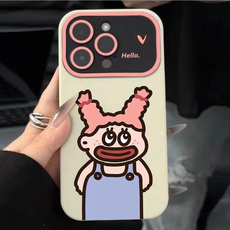 面白くて可愛いカップル向け、Apple 17、12mini、新作ウィンドウ、15plus、7、14plus、16E対応のスマホケース、卸売販売。|undefined