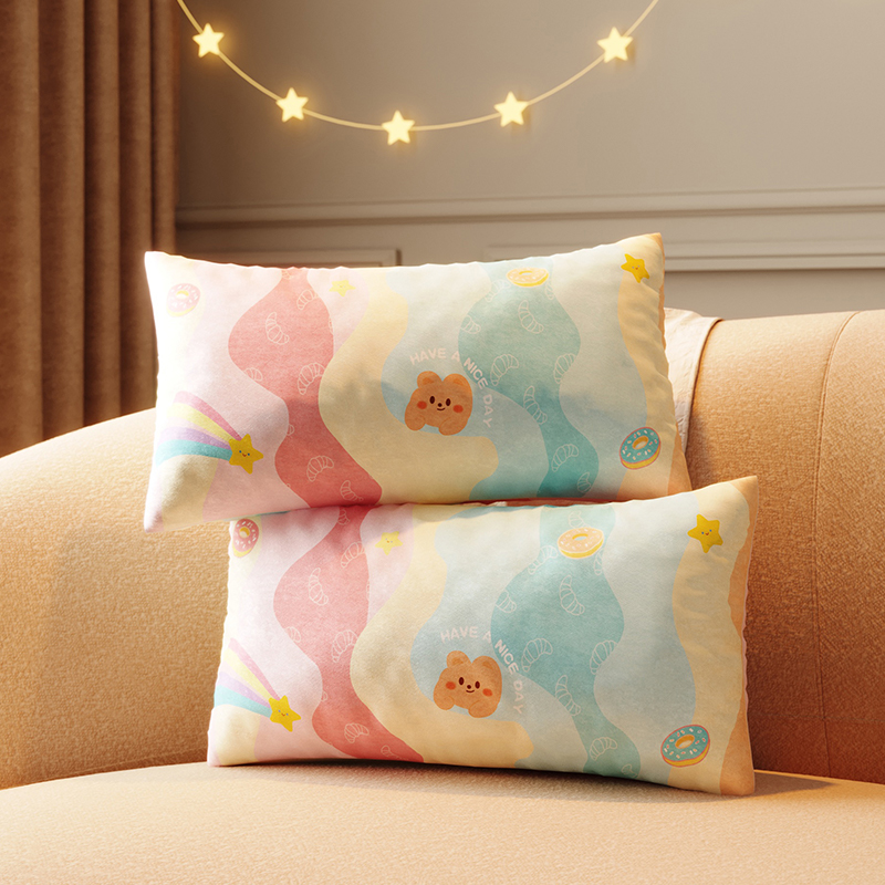 스위트 베어 마카롱 브로케이드 베개