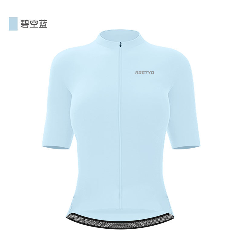 Ropa de bicicleta de montaña primavera y verano mujer delgada carretera de mangas cortas bicicleta rápida secado sudor camisa de bicicleta profesional