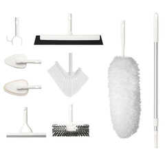 Aigada Cleaning Kit: Multi-Purpose, 8-in-1 Brush Heads—Ideal for Household Cleaning, Dusting, and Tackling Tough Crevice Areas