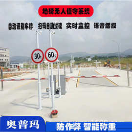 自助扫描智能地磅称重系统车号识别垃圾处理场地磅无人值守软件
