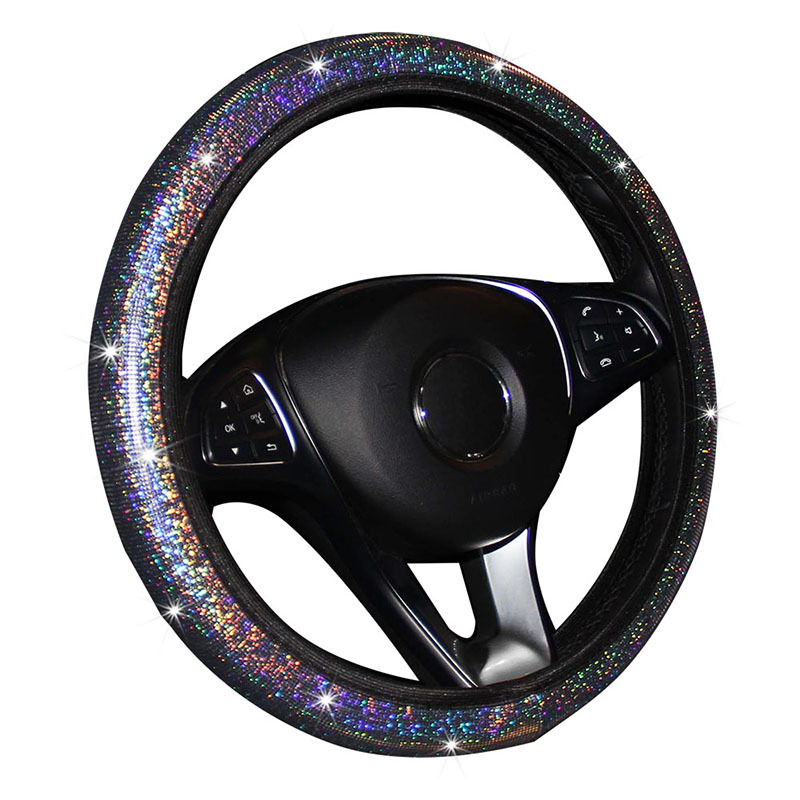 Cubierta del volante del coche colorido dorado sin anillo interior banda elástica cubierta de la manija elástica AliExpress comercio transfronterizo Amazon