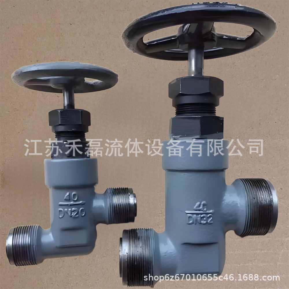 A105A型B40032船用外螺纹铸钢截止止回阀直角40公斤100角式GB1241