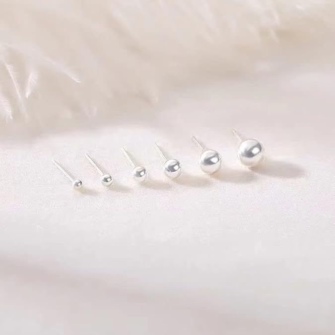 Amazon's Popular Small Gold Ball Earrings for Women, 18K Gold Ball Earring Set, Men's Small Earrings Wholesale