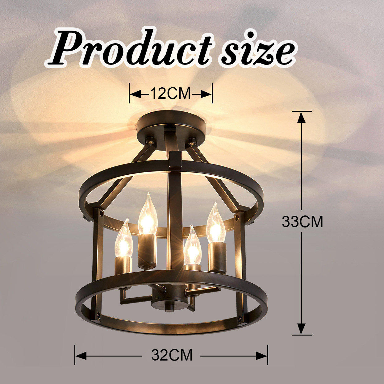 Cross-Border Hot-Selling American Loft Style Dining Chandelier Creative New Bedroom Dining Room Lamp Balcony Aisle Lamp Art Lamp