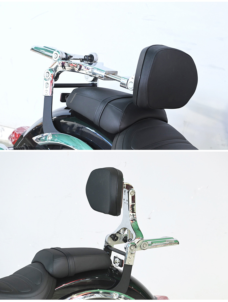 Suitable for Lifan V16 folding backrest puls driver backrest passenger backrest telescopic waist protection motorcycle modification