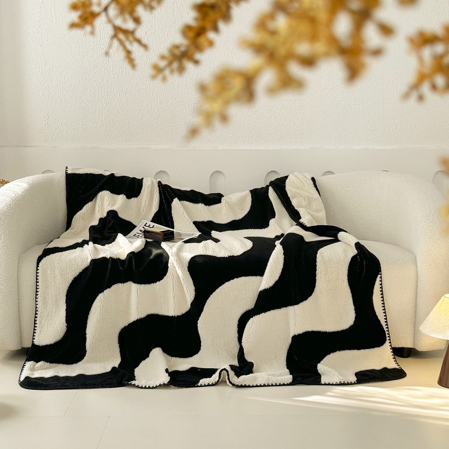 新款双面印花舒棉绒毛毯多功能盖毯沙发毯跨境礼品毯热销毯毛毯