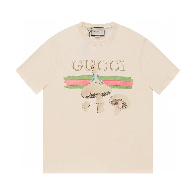 G's ヨーロッパ版半袖夏トレンドブランド古家プリントTシャツレタートップトレンドルーズ半袖TシャツカップルT|undefined