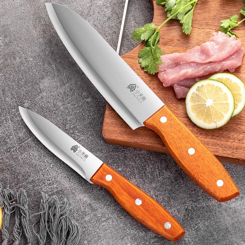 Cuchillo de fruta de madera sólida de acero inoxidable cuchillo de fruta de oficina cuchillo de regalo cuchillo doméstico