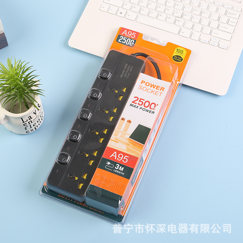 Mayorista enchufe de filas de oficina doméstica enchufe de filas multifuncional estándar británico estándar europeo estándar americano Emiratos Árabes Unidos Azerbaiyán Qatar