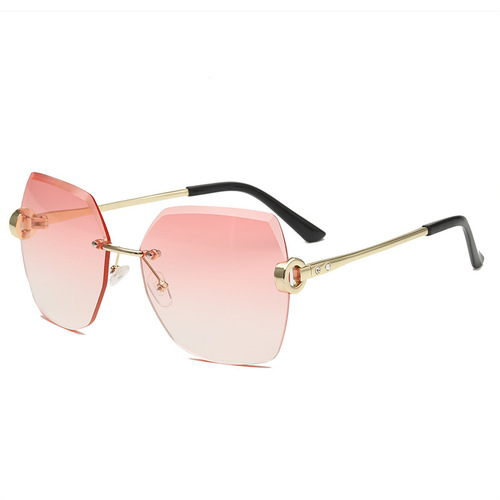 Round-frameless metal sunglasses wholesale new personalized European and American sunglasses women's sunglasses men's sun glasses
