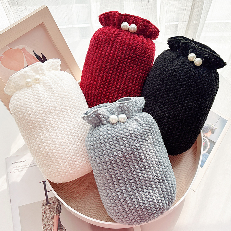 冬季袖套短款珍珠套袖女防污防脏袖套工作学习防脏袖头羽绒服护袖