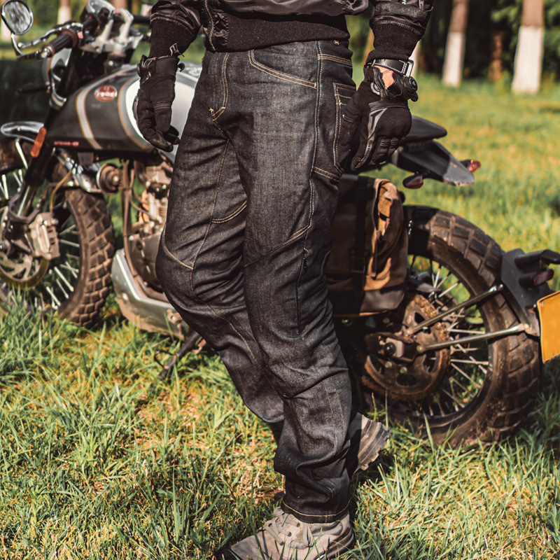 Doohan New Denim Jeans Kevlar Riding Pants Wear-Resistant Tear-Resistant Motorcycle Riding Clothes Motorcycle Jeans