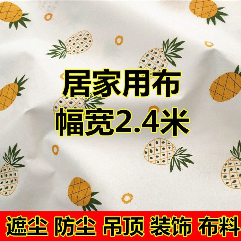 布料面料大块居家防尘布料遮尘遮灰吊顶布料贴墙布料花布料布