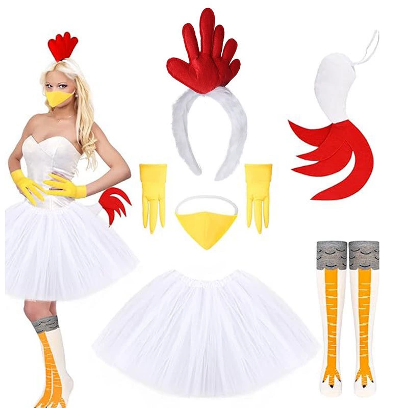 Hair accessory, gloves, set, headband, skirt, graduation party, Amazon, halloween