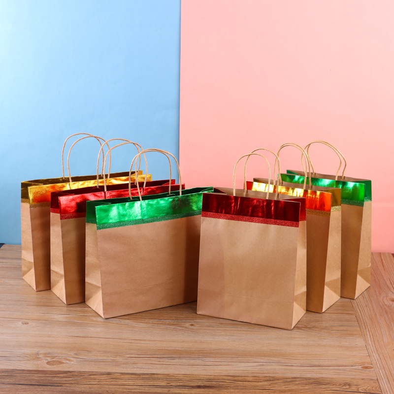 厂家批发外卖奶茶包装打包手拎袋服装店手提袋支持印制logo纸袋