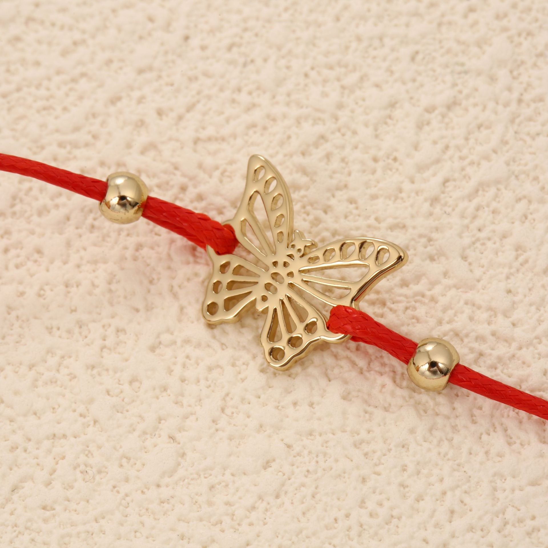 Unisex Hollow Bow Lucky Red Rope Female Light Luxury Retro Trend Personality Fashion Versatile Bracelet_voghion.com