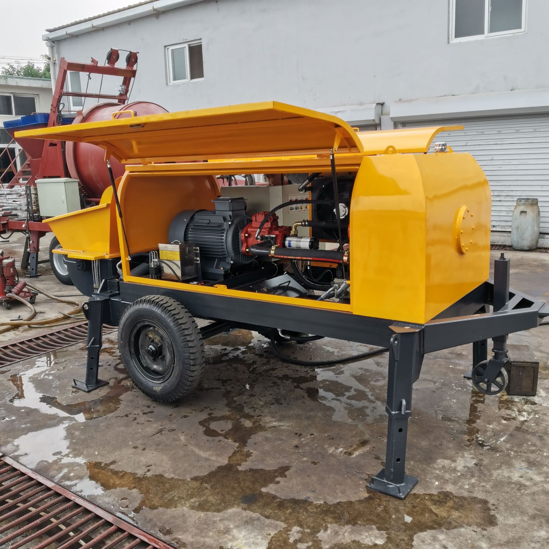 40拖泵 40地泵 40混凝土输送泵 小型拖式泵 混凝土泵 水泥搅拌车