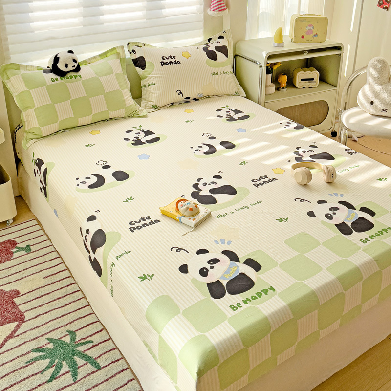 2025 nueva funda de cama de algodón de una sola pieza funda protectora de colchón de impresión todo incluido nueva funda de cama de algodón individual