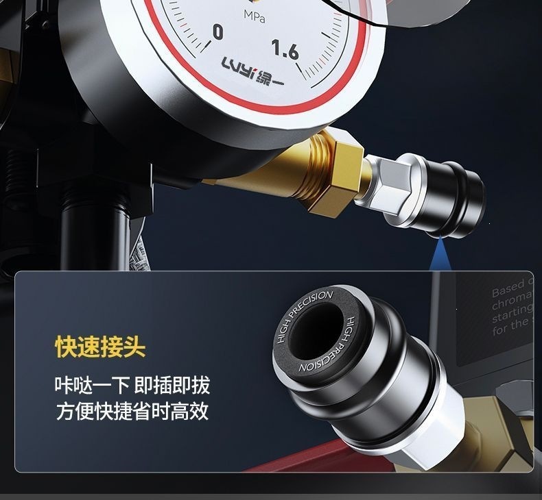 Industrial-grade air compressor, small 220v air pump, oil-free woodworking low-noise portable air compressor