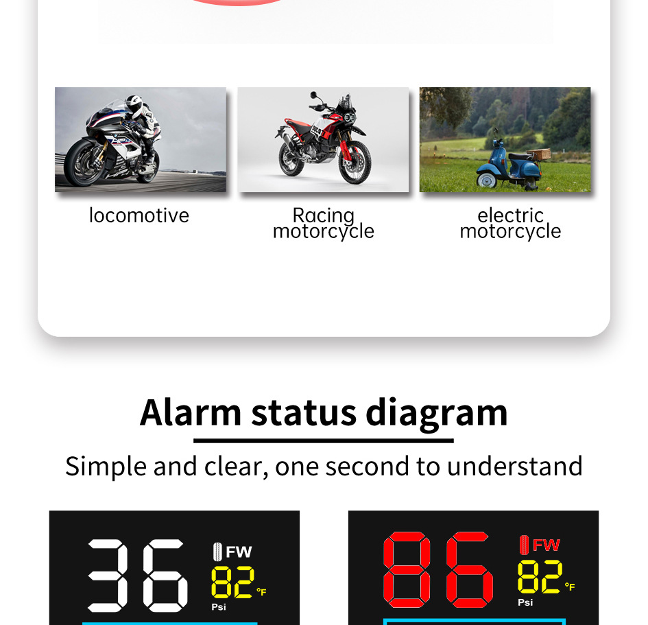 Motocycle Tire Pressure Monitoring Sys Tem Motorcycle Tire Pressure Monitor