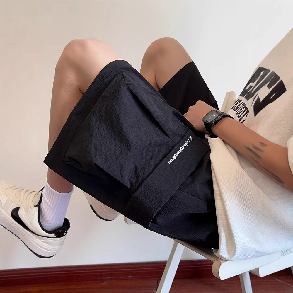 Multi-Pocket Workwear Shorts Men's Summer Thin Breathable Loose Fashionable Japanese Style Retro Casual Pants Men's Wear