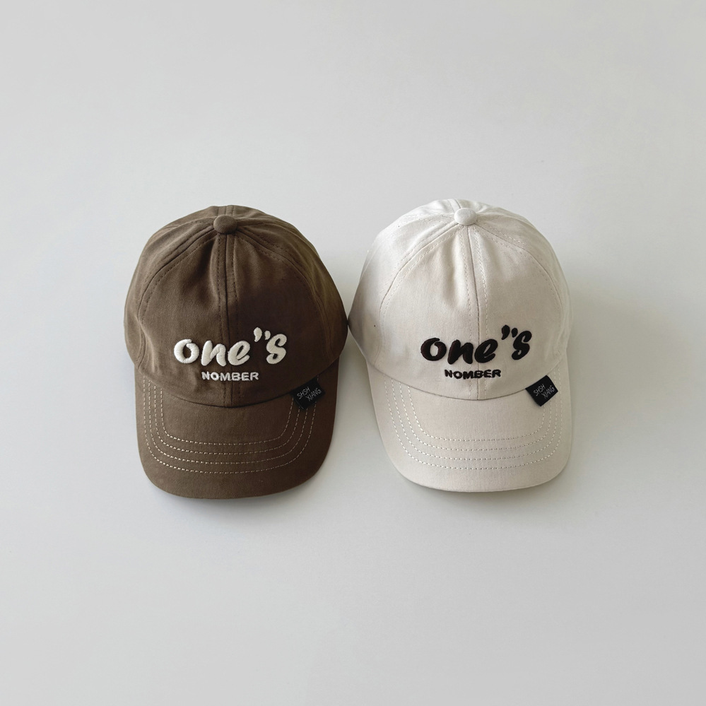 Sombrero infantil primavera y otoño coreano bordado niños niñas fuera sombrero de béisbol sombrero de bebé universal