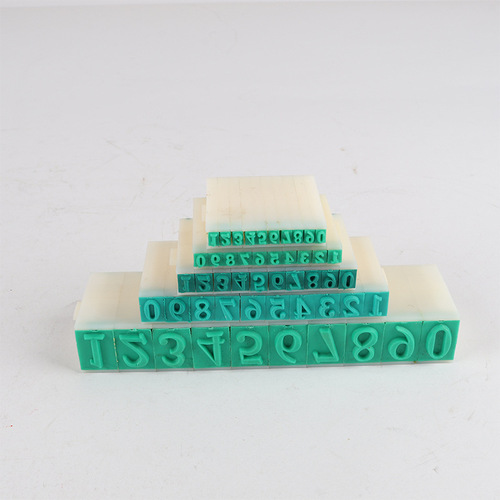 Green rubber s-3 number combination date stamp 0-9 adjustable year month day production date stamp supermarket pharmacy price stamp