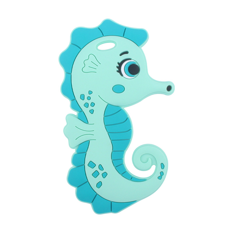 Nuevo bebé suministros de dibujos animados haima mordedor calmante bebé creativo silicona mordedura molar mordedor juguete