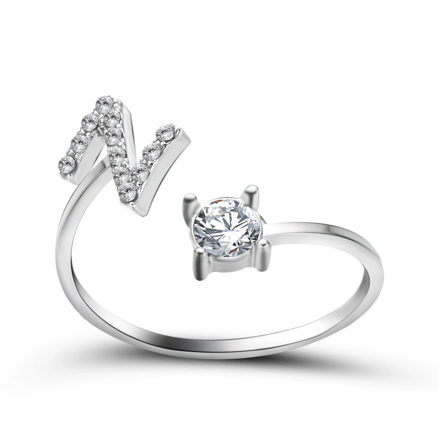 (Cross-border trading), ring, creative adjustable one size accessory with letters
